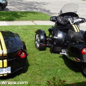 RT622 Trailer stripe kit along with RT SergeB graphics kit. Only available by: PowerSportsWraps.com 814-838-6377