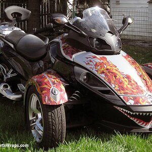 Spyder Teeth  & Hot Black Flame  Transparent