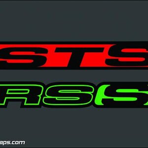 RSS Decal vinyl cut available in custom sizes and colors.  Let us know your needs.  814-838-6377