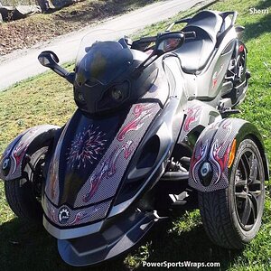 RS custom kit: Ghost 104 created for Sherri T. Available for Spyder RS / ST / GS models.