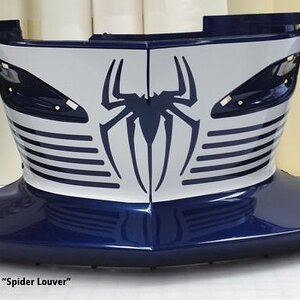 RT grill  "spider louver" White film available in colors or conform chrome. Email: pete@powersportswraps.com