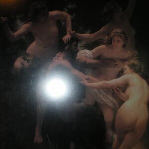 Painting hanging in the "back" room.