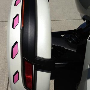 Plasti dipped front fender in matte Black