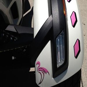 Plasti dip front fender:  Email pete@powersportswraps.com