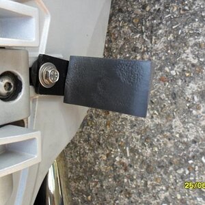 Foam Rubber on top of L Shaped Bracket for Seal Floorboard