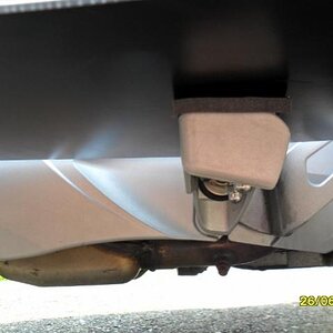 Foam Rubber insert on top of OEM Footrests under Seal Floorboards