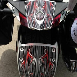 Ghost 104 Red Honey Comb- Rear fender and tail section of Spyder ST-L.