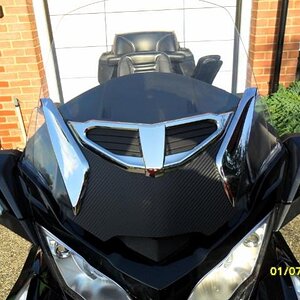 Inspectors Gadgets carbon fibre  Windshield warp used to cover up the main Windshield bracket and hide any view of the Zip ties