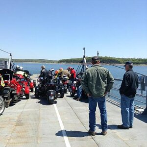 Waiting for the ferry to get going.