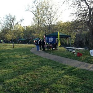 State booths at the festivities.