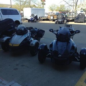 Old and new rides...