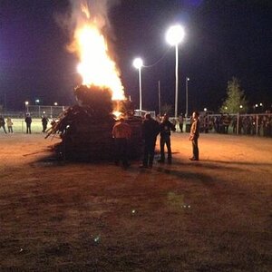 Bonfire...Len does it up big!