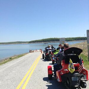 Waiting for the ferry.