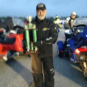 Neal (Eagle) with his trophy.