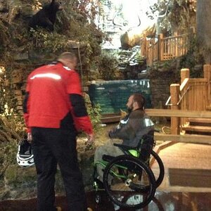 This is what we did on one of the rainy days...Bass Pro Shop here we come!