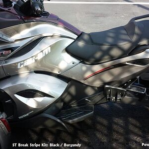 ST Break Stripe: 2 color vinyl kit: Frunk, side panels, rear fender, front fenders $175.00.  Up charge for carbon fiber. ORDER- 814-838-6377