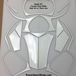 RT Pearl White Spyder RT Dash kit to match the OE Spyder color.