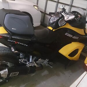 BRP seat bag and Nelson Rigg tank bag.