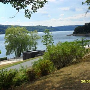 View of the Sorpe Dam
