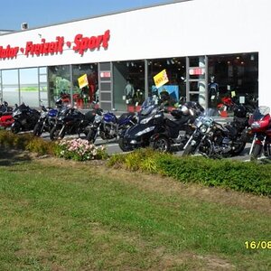 Outside a Motorcycle Accessories Shop in Germany
POLO one of the largest and includes a Cafe 
A popular Biker meeting Place