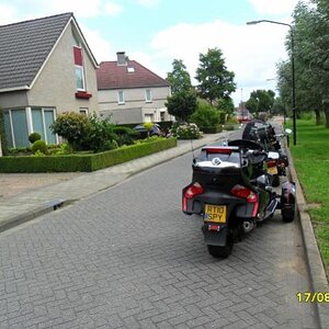 MY Spyder in a town in the Netherlands