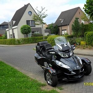 MY Spyder in a town in the Netherlands
