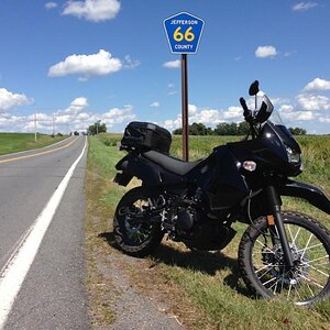 Previous Kawasaki KLR650, Route 66 here in NNY