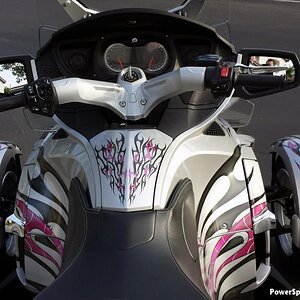 Dueling Pink tribal flame graphics kit. Peel and stick these custom flames to apply. Using the finest materials available we can help you get the look