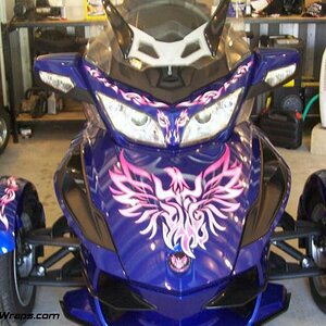 Phoenix Tribal Pink fade by: powersportswraps.com 814-838-6377