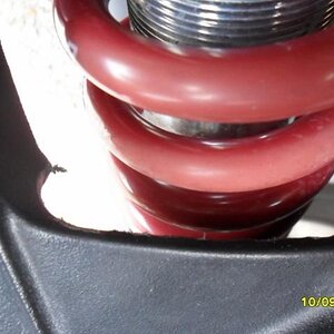 Modified A frame cover to show Elka's have room to travel without hitting the A frame cover