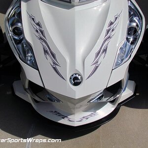 Si758  Frunk graphics with lower air dam. To Order: 814-838-6377  Email: pete@powersportswraps.com