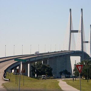 The new bridge was built after a collision a few years ago between the old bridge and a drunk boat captain resulting in several deaths.