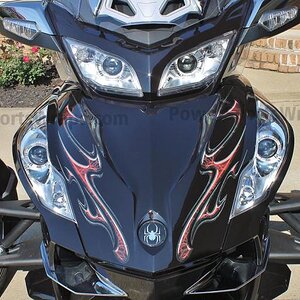 Ghost 104 Red - We offer custom design Spyder graphics just for you.  What's your idea? contact us Pete@powersportswraps.com