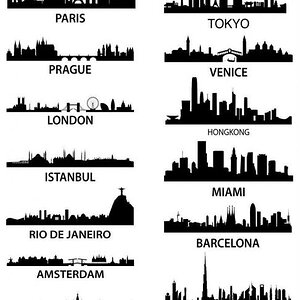 City silhouettes