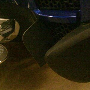 homemade floorboard, heat shield for lower vent opening