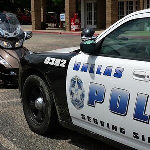 Better to  be head to head with the police than seeing them in the mirror, just sayin' !