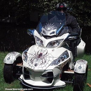 Woody web for Spyder RT: Frunk, fenders, saddle bags, rear bags.