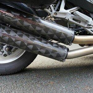 Two Bros, twin carbon fibre exhaust upgrade.