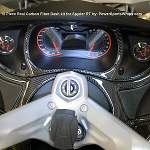 Real Carbon fiber 12 piece dash kit for Spyder RT
