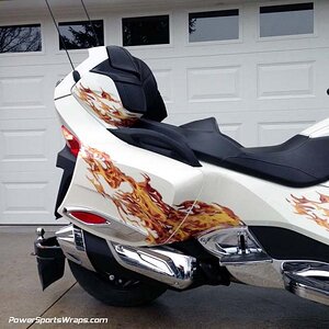 RT Flames Fraser 2014- Saddle bag flames.