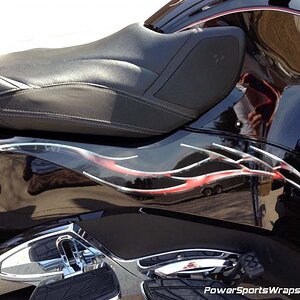 Barbwire Red Lightning- Notice how the design accents the body line just perfectly. Contact us for your custom kit. 814-838-6377