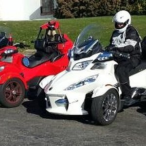 One of many Cincinnati Spyder Riders group rides. This was down to Cynthiana, KY.