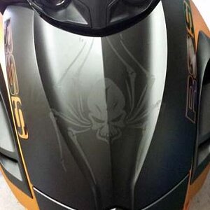 Skull Spider Matte Black for Spyder RS-S  contact us with your custom idea.  814-838-6377