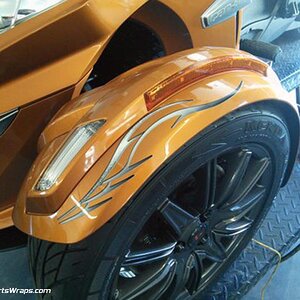 Barbwire gray black Fender piece