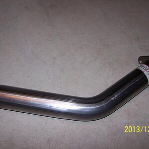 exhaust pipe 2.5'' with BRP OEM bolt on flange. mandrel bent.