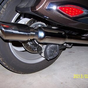 junk exhaust system (spyderattitude).
turned YELLOW within a mo.01