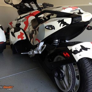 RS Camouflage graphics cut to shape and easy to apply.