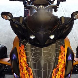 Venom Flame- Brian Mc. Mounted on Matte Orange RSS