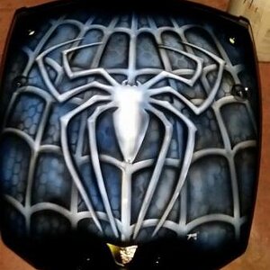 Airbrushed back fender