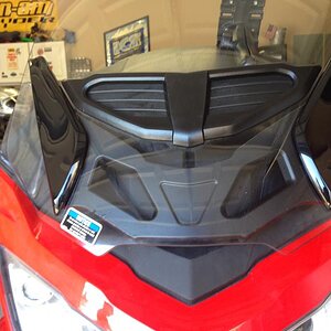Power coated windshield frame